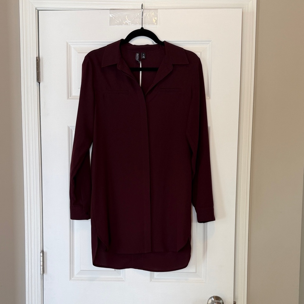 Valette Deep Burgundy Tunic Top